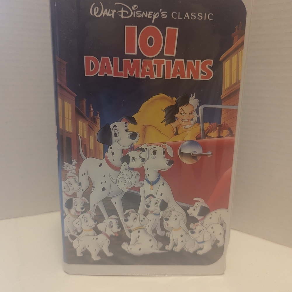Disney 101 Dalmatians VHS - Black, White, Red